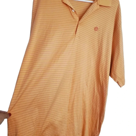 PETER MILLAR MENS STRIPE JERSEY POLO SHIRT,SIZE XL, SHORT SLEEVE - Picture 3 of 6